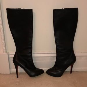 Christian Louboutin black tall boots